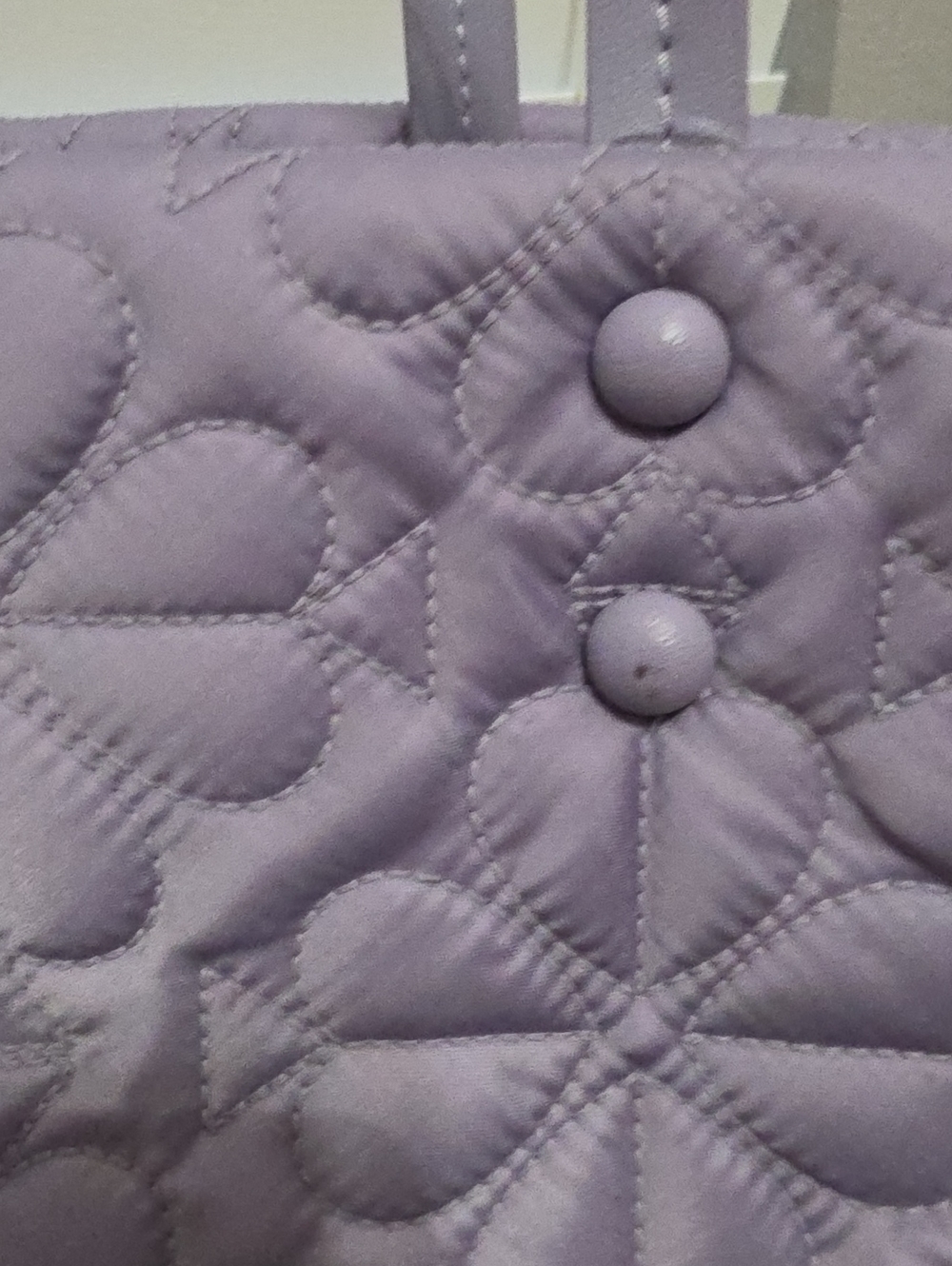 kate spade Lavender Quilted Tote with Adjustable Strap and wallet - Picture 6 of 12